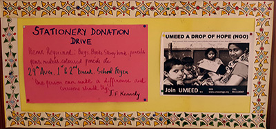 stationary donation drive